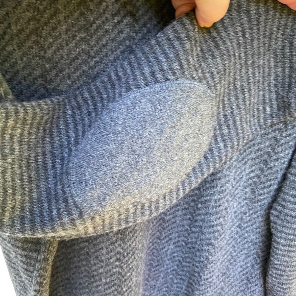 Lorenzo Magni Italy Wool Sweater Size Large Light & Dark Gray Stripes Crew Neck - Picture 11 of 12